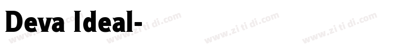 Deva Ideal字体转换
